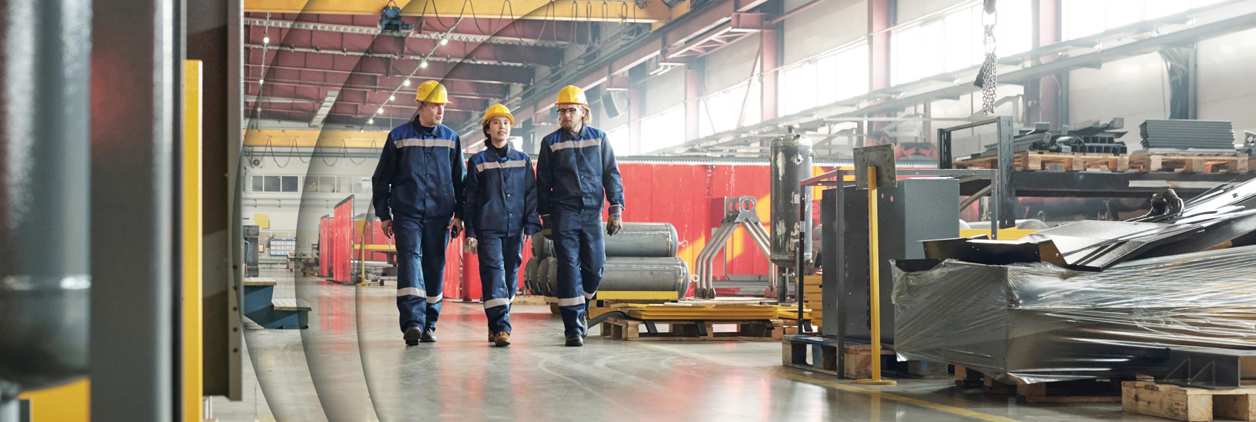 medewerkers metaalfabriek